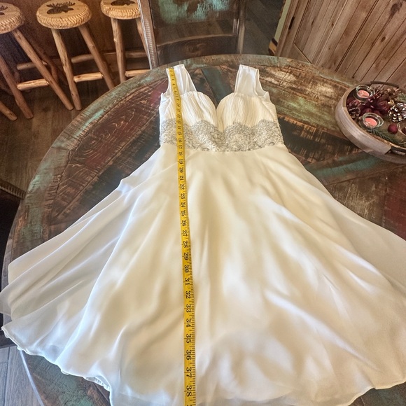 Bridal Mini Wedding Dress Authentic Ada Pelayo Couture MexicDesigner Never Worn - Picture 7 of 11